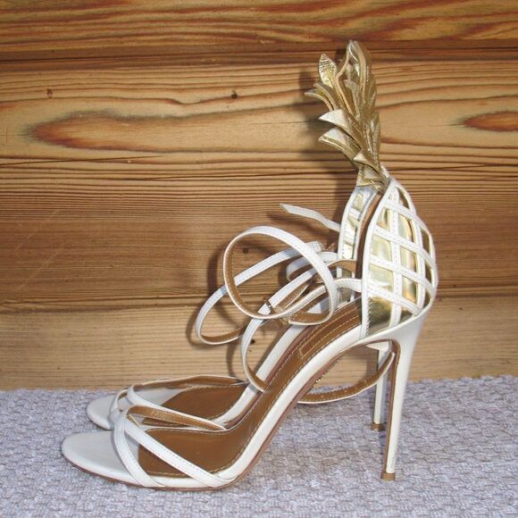 Aquazzura Pineapple Sandals Heels - Picture 3 of 11